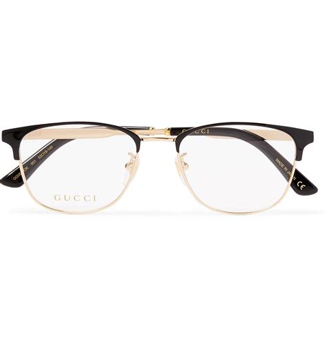 gucci frames black and gold|gucci unisex glasses.